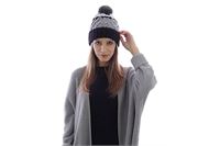 BERRETTO ACRILICO POMPON MULTICOLORE